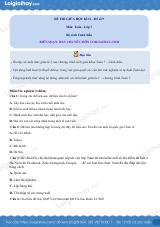 Đề thi giữa kì 2 Toán 7 Cánh diều - Đề số 9